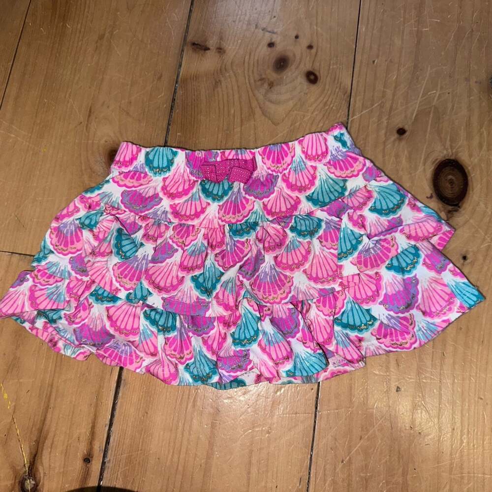 Tommy Bahama Girls Tiered Seashell Print Skort Size XS (4)